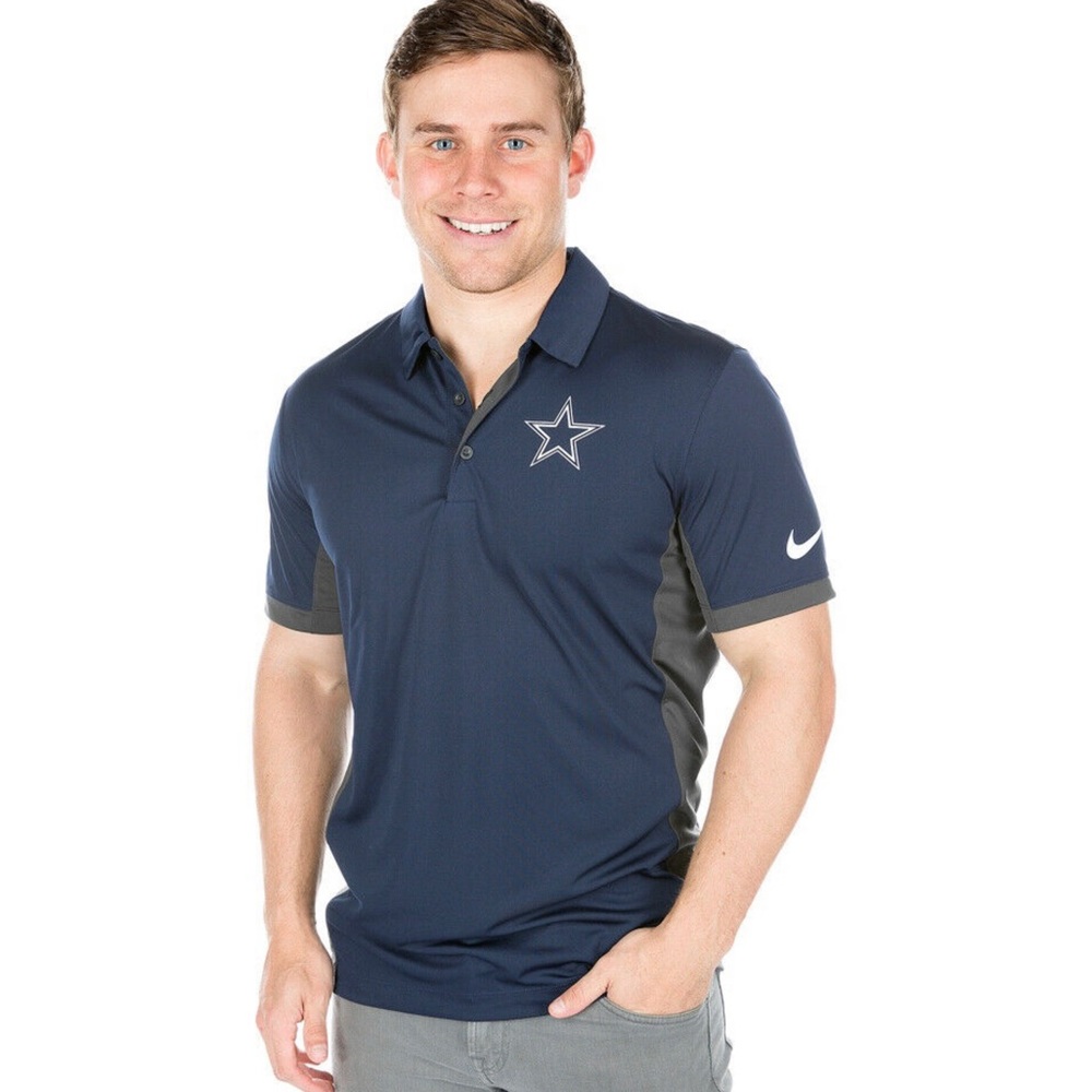 NWT Men’s Navy Dallas Cowboys Nike Evergreen Polo